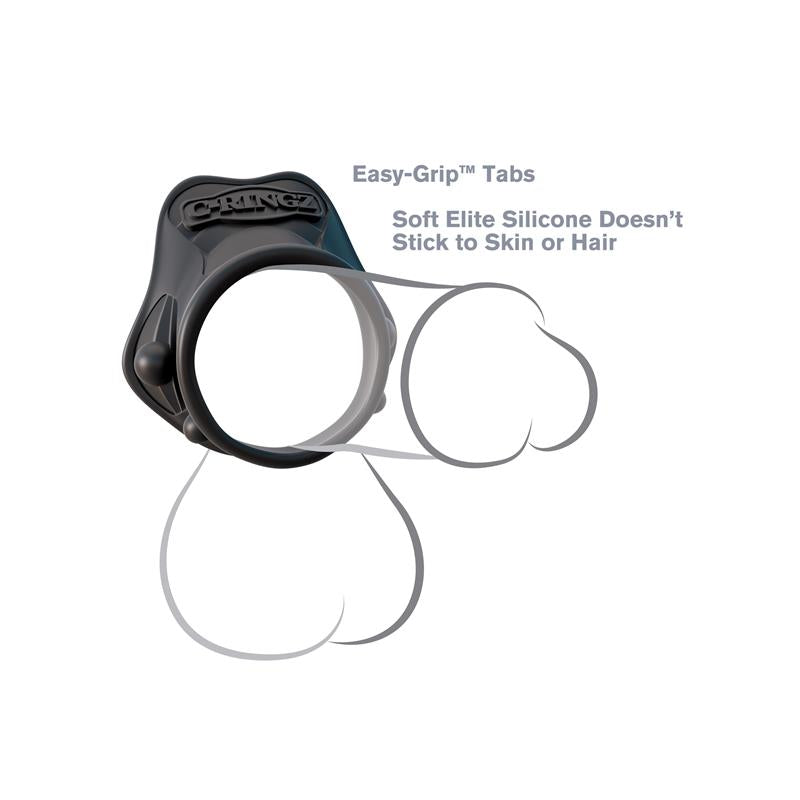 FANTASY C-RINGZ - FANTASY C-RINGZ ROCK HARD RING BLACK