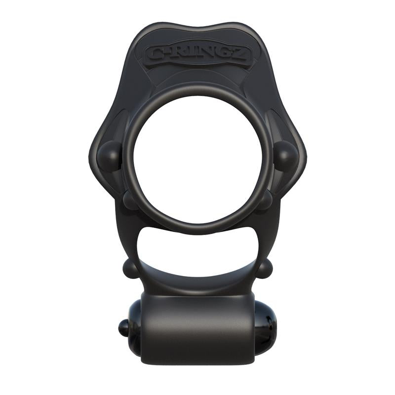 FANTASY C-RINGZ - FANTASY C-RINGZ ROCK HARD VIBRATING RING BLACK