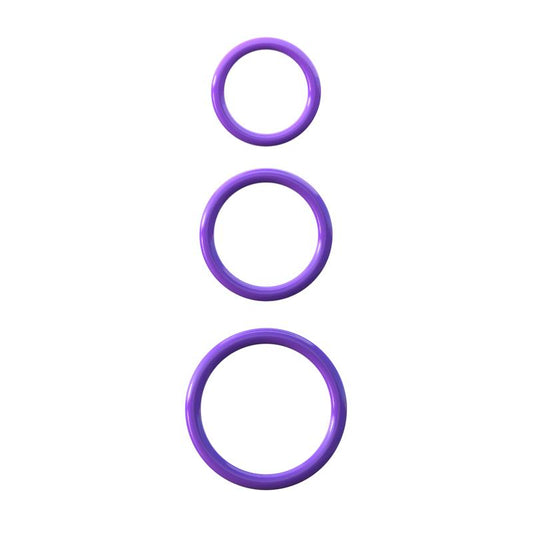 FANTASY C-RINGZ - FANTASY C-RINGZ SILICONE 3-RING STAMINA SET PURPLE