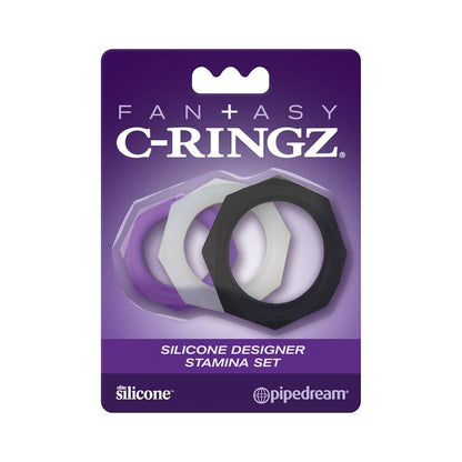 FANTASY C-RINGZ - FANTASY C-RINGZ SILICONE DESIGNER STAMINA SET PURPLE