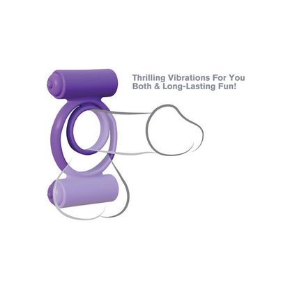 FANTASY C-RINGZ - FANTASY C-RINGZ SILICONE DOUBLE DELIGHT PURPLE