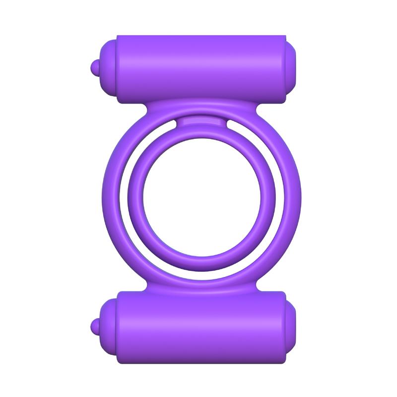 FANTASY C-RINGZ - FANTASY C-RINGZ SILICONE DOUBLE DELIGHT PURPLE