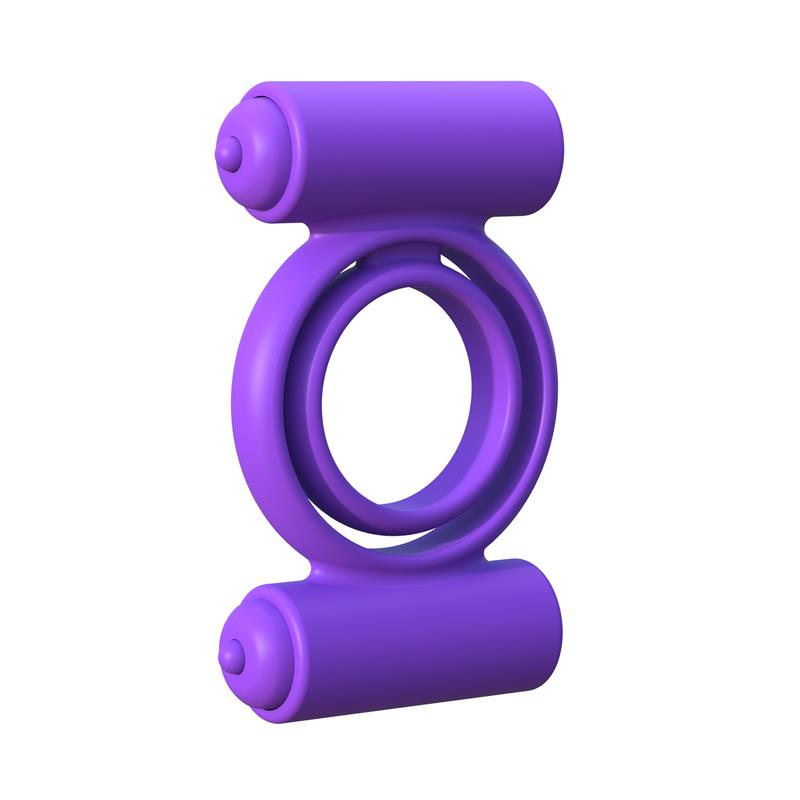 FANTASY C-RINGZ - FANTASY C-RINGZ SILICONE DOUBLE DELIGHT PURPLE