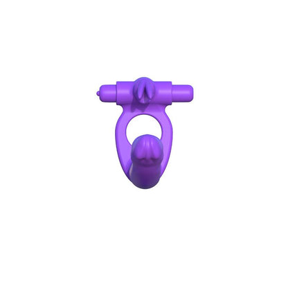 FANTASY C-RINGZ - FANTASY C-RINGZ SILICONE DOUBLE PENETRATOR RABBIT PURPLE