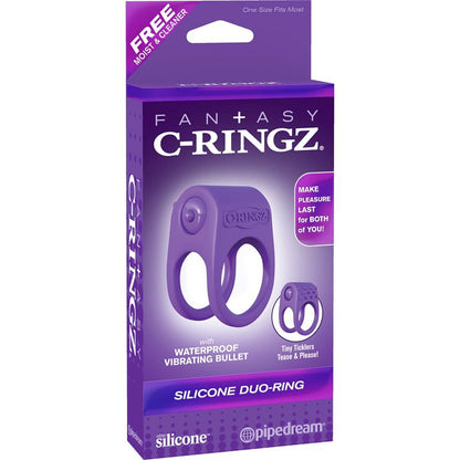 FANTASY C-RINGZ - FANTASY C-RINGZ SILICONE DUO RING PURPLE