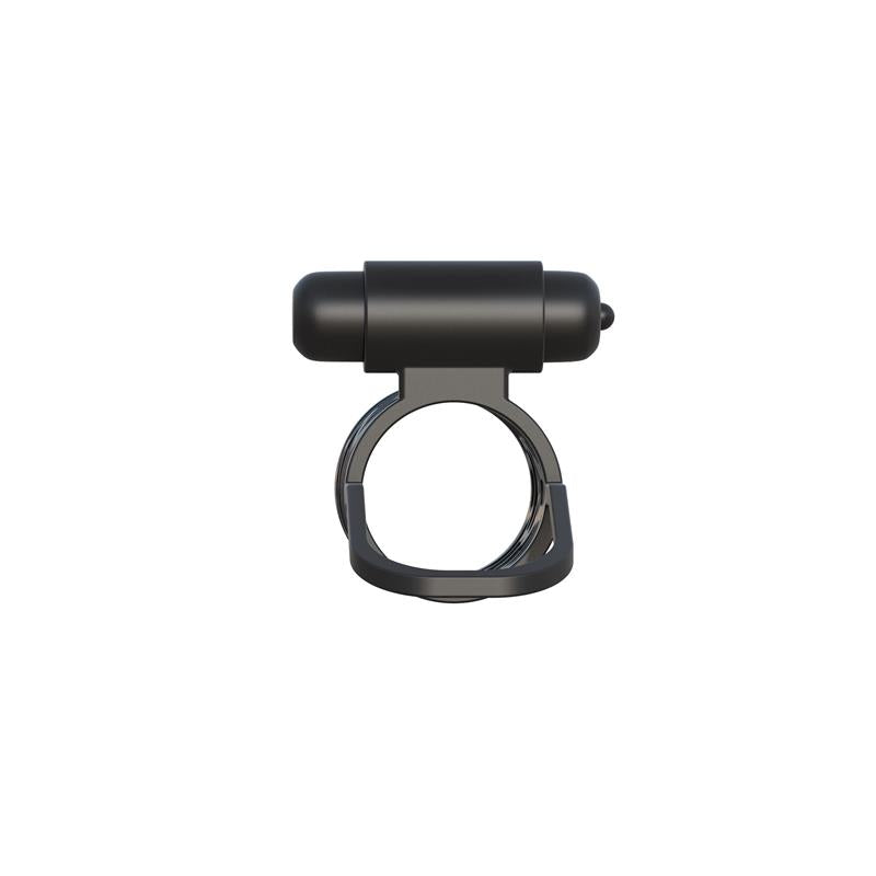 FANTASY C-RINGZ - FANTASY C-RINGZ THICK DICK SILICONE VIBRATING CAGE BLACK