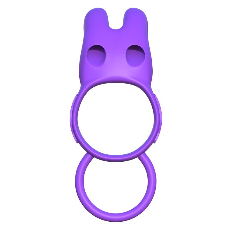 FANTASY C-RINGZ - FANTASY C-RINGZ TWIN TEAZER RABBIT RING PURPLE