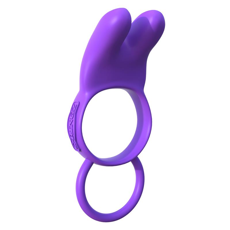 FANTASY C-RINGZ - FANTASY C-RINGZ TWIN TEAZER RABBIT RING PURPLE