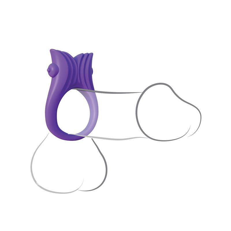 FANTASY C-RINGZ - FANTASY C-RINGZ VENUS SILICONE LOVE RING PURPLE
