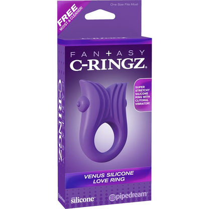 FANTASY C-RINGZ - FANTASY C-RINGZ VENUS SILICONE LOVE RING PURPLE