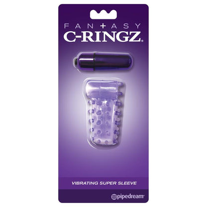 FANTASY C-RINGZ - FANTASY C-RINGZ VIBRATING COCK SLEEVE PURPLE