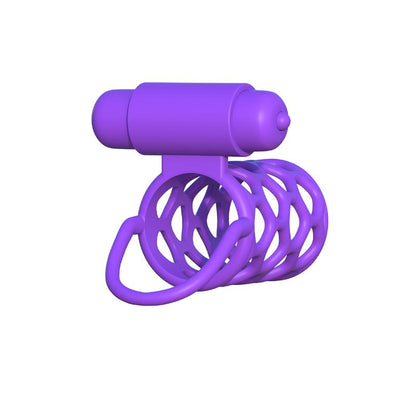 FANTASY C-RINGZ - FANTASY C-RINGZ VIBRATING COUPLES CAGE PURPLE