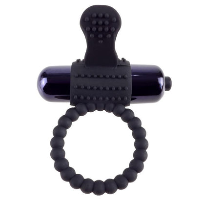 FANTASY C-RINGZ - FANTASY C-RINGZ VIBRATING SILICONE SUPER RING BLACK