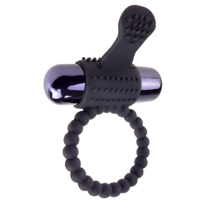 FANTASY C-RINGZ - FANTASY C-RINGZ VIBRATING SILICONE SUPER RING BLACK
