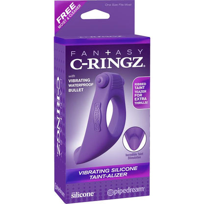 FANTASY C-RINGZ - FANTASY C-RINGZ VIBRATING SILICONE TAINT-ALIZER PURPLE