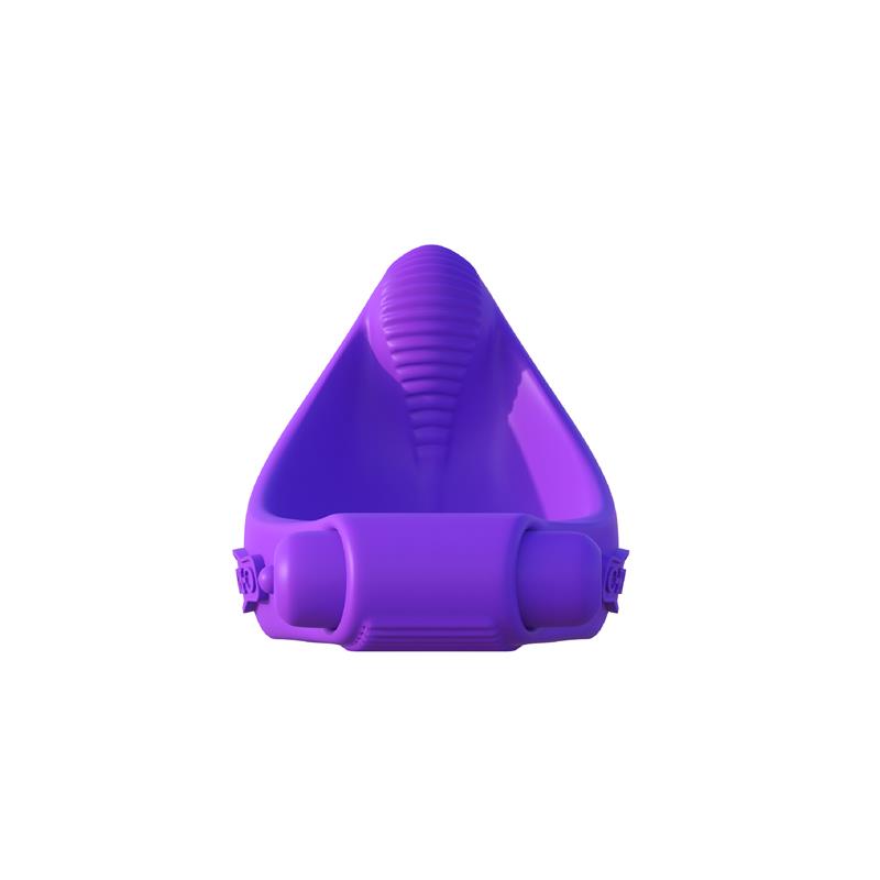 FANTASY C-RINGZ - FANTASY C-RINGZ VIBRATING SILICONE TAINT-ALIZER PURPLE