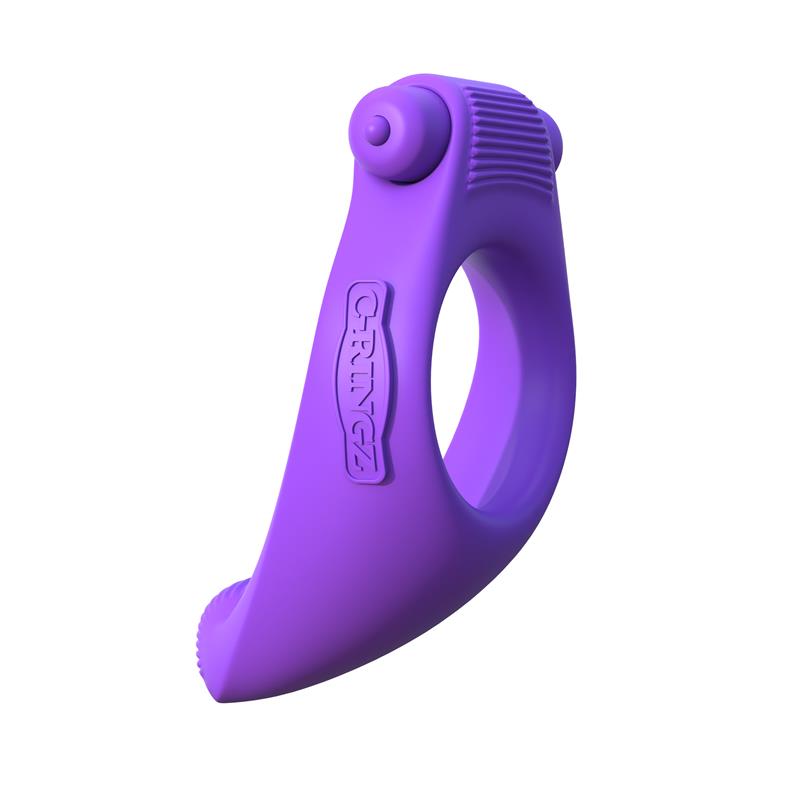 FANTASY C-RINGZ - FANTASY C-RINGZ VIBRATING SILICONE TAINT-ALIZER PURPLE