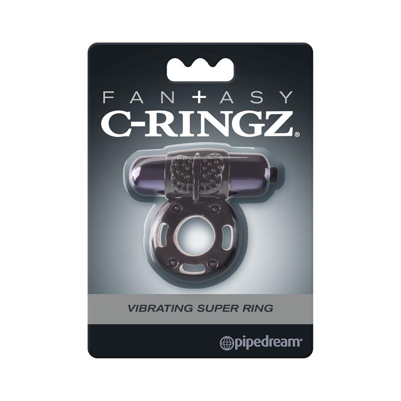 FANTASY C-RINGZ - FANTASY C-RINGZ VIBRATING SUPER RING BLACK