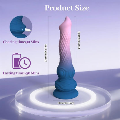 URBAN SKY - FANTASY DILDO VIBRATION, OSCILATION AND SUCTION CUP 23.3 CM