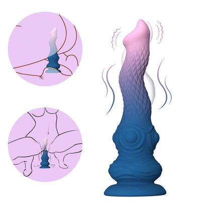 URBAN SKY - FANTASY DILDO VIBRATION, OSCILATION AND SUCTION CUP 23.3 CM
