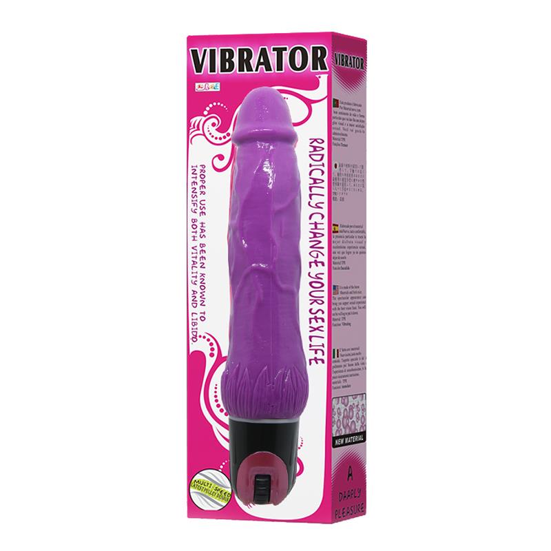BAILE - FANTASY VIBRATING DILDO PURPLE