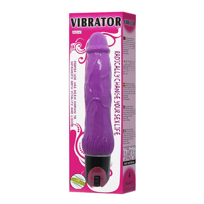 BAILE - FANTASY VIBRATING DILDO PURPLE