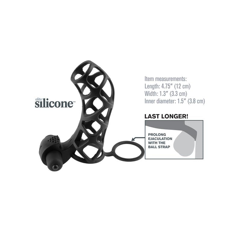 FANTASY X-TENSIONS - FANTASY X-TENSIONS  EXTREME SILICONE POWER CAGE - BLACK