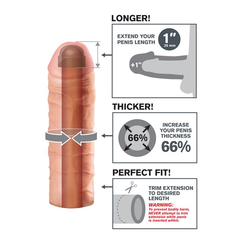 FANTASY X-TENSIONS - FANTASY X-TENSIONS MEGA 2,54 CM EXTENSION - FLESH