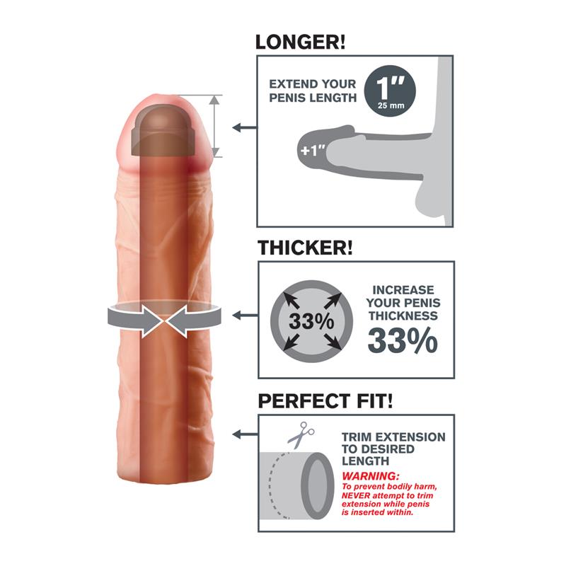 FANTASY X-TENSIONS - FANTASY X-TENSIONS PERFECT 2,54 CM  EXTENSION - FLESH