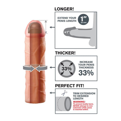 FANTASY X-TENSIONS - FANTASY X-TENSIONS PERFECT 2,54 CM  EXTENSION - FLESH