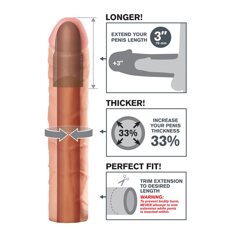 FANTASY X-TENSIONS - FANTASY X-TENSIONS  PERFECT 7,6 CM EXTENSION - FLESH