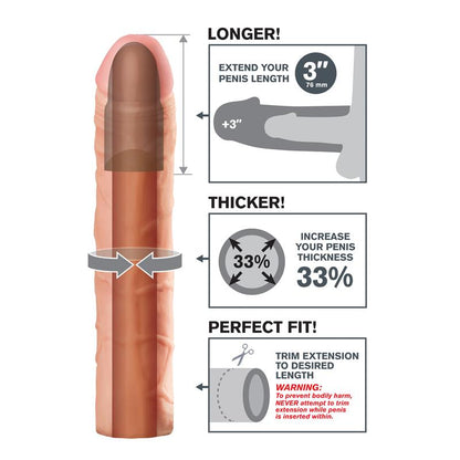 FANTASY X-TENSIONS - FANTASY X-TENSIONS  PERFECT 7,6 CM EXTENSION - FLESH