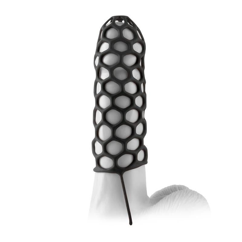 FANTASY X-TENSIONS - FANTASY X-TENSIONS  SILICONE WARRIOR COCK CAGE-BLA