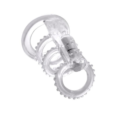 FANTASY X-TENSIONS - FANTASY X-TENSIONS  VIBRATING COCK CAGE - CLEAR