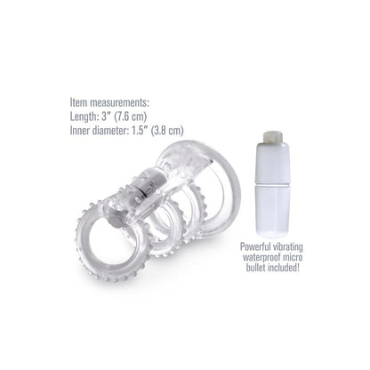 FANTASY X-TENSIONS - FANTASY X-TENSIONS  VIBRATING COCK CAGE - CLEAR