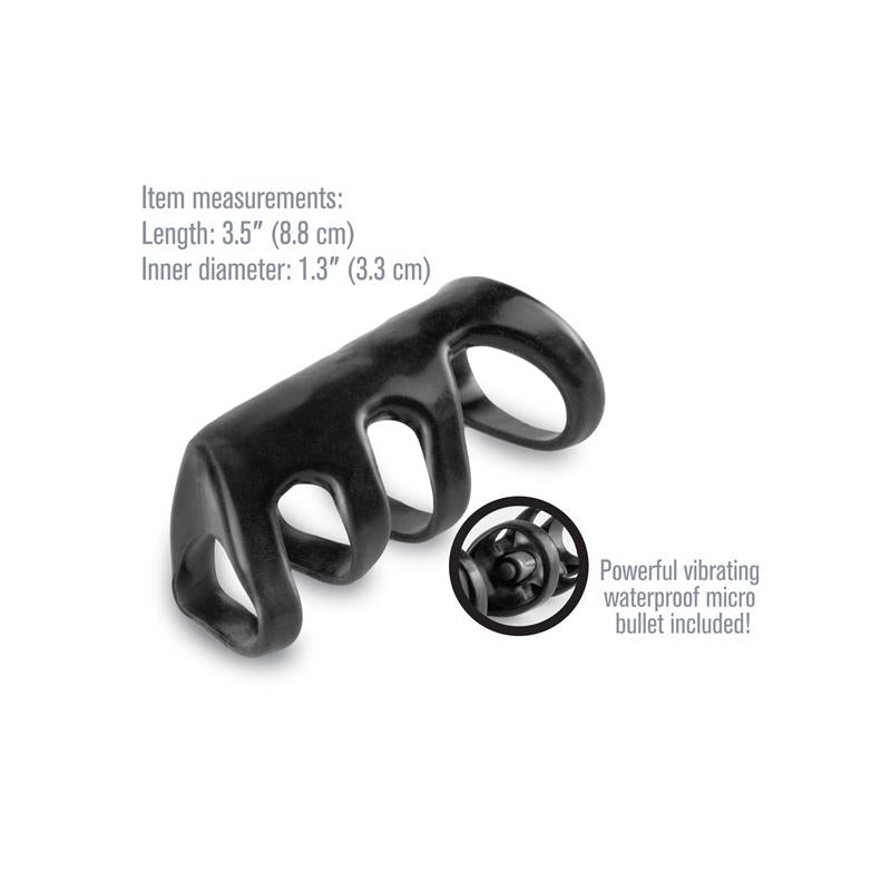 FANTASY X-TENSIONS - FANTASY X-TENSIONS  VIBRATING POWER CAGE-BLACK