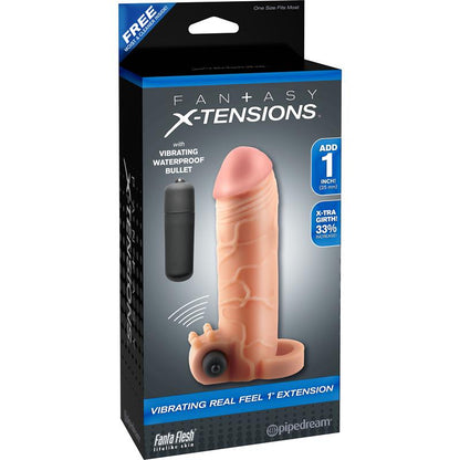 FANTASY X-TENSIONS - FANTASY X-TENSIONS VIBRATING REAL FEEL 2,5 CM - FLESH