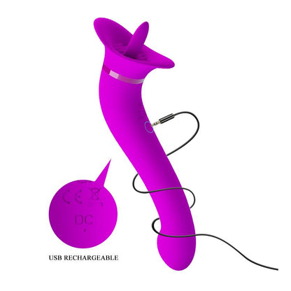 PRETTYLOVE - FAUST LICKING VIBRATOR USB