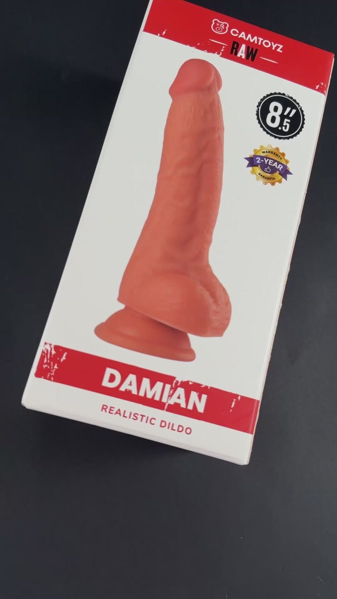 CAMTOYZ - RAW DAMIAN REALISTIC 8.5 IN. DILDO