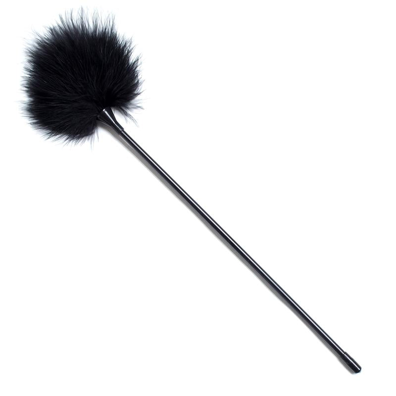 LATETOBED BDSM LINE - FEATHER TICKLER 40 CM BLACK
