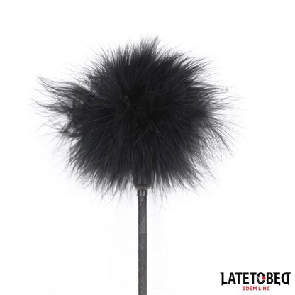 LATETOBED BDSM LINE - FEATHER TICKLER AND LACE RIBBON PADDLE