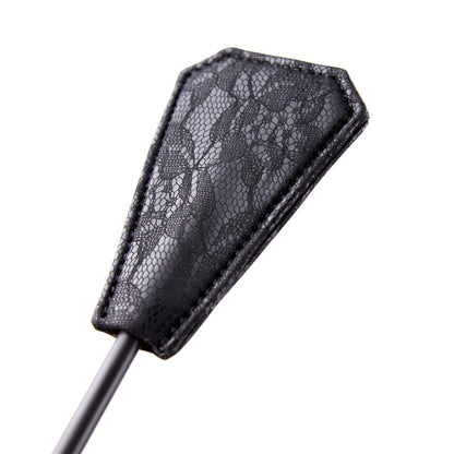 LATETOBED BDSM LINE - FEATHER TICKLER AND PADDLE WITH LACE 2 IN 1 56 CM BLACK