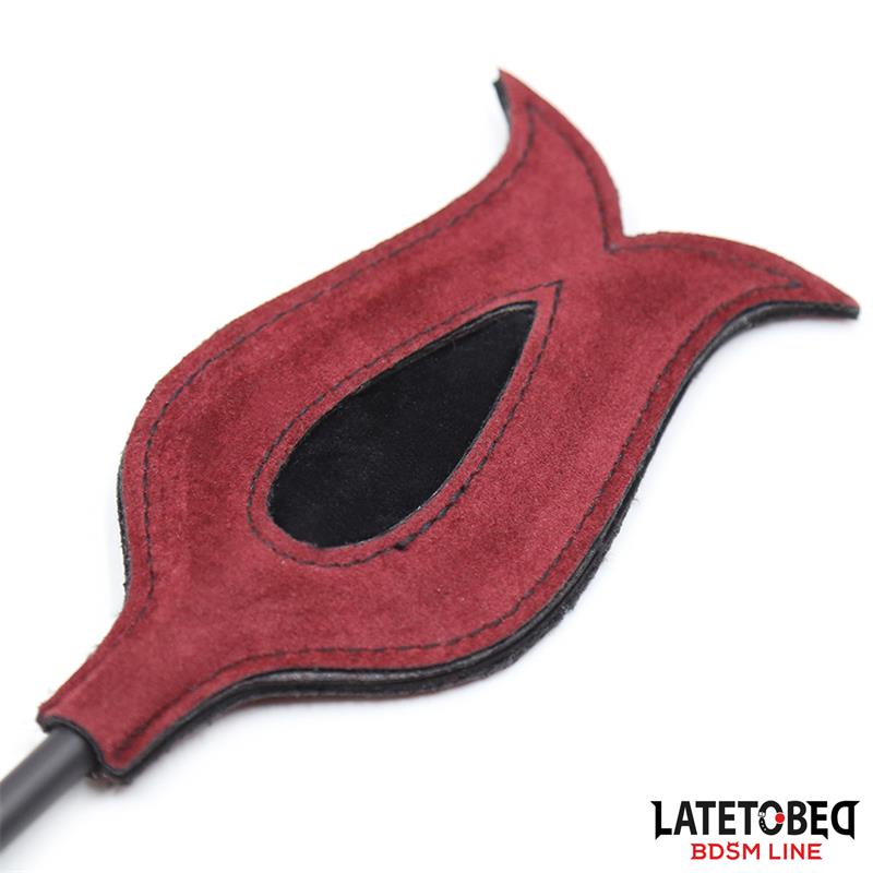LATETOBED BDSM LINE - FEATHER TICKLER AND ROSE SHAPE PADDLE