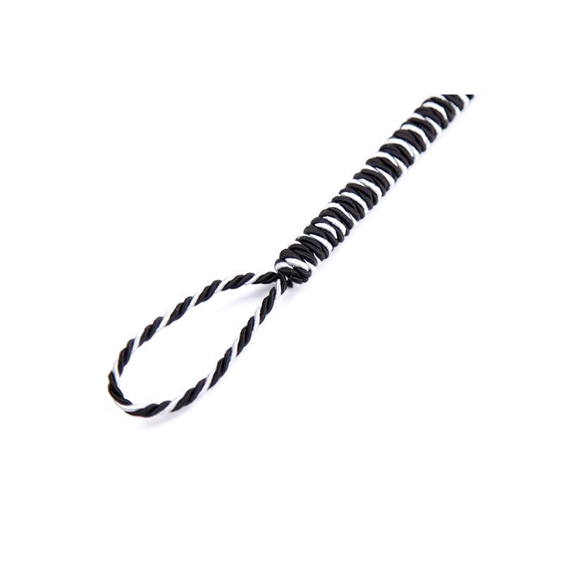 LATETOBED BDSM LINE - FEATHER TICKLER WITH WRAPPED 46 CM BLACK/WHITE