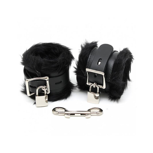 BONDAGE PLAY - FEET CUFFS LUX 7 CM WITH PADLOCKS