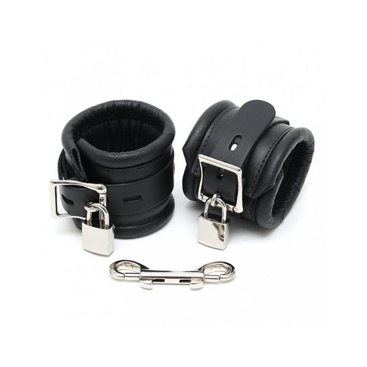 BONDAGE PLAY - FEET CUFFS LUX 7 CM WITH PADLOCKS