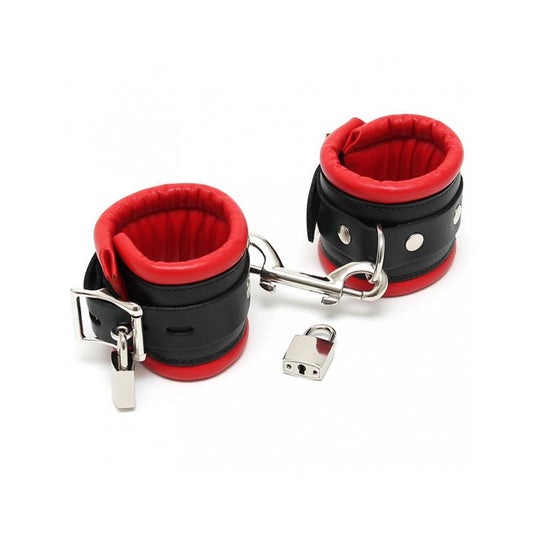 BONDAGE PLAY - FEET CUFFS LUX 7 CM WITH PADLOCKS
