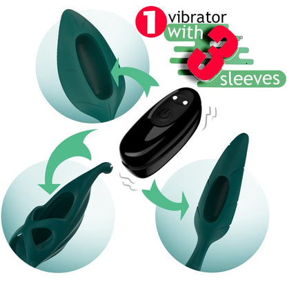 URBAN SKY - FEMALE VIBRATOR AND SLEEVES SET