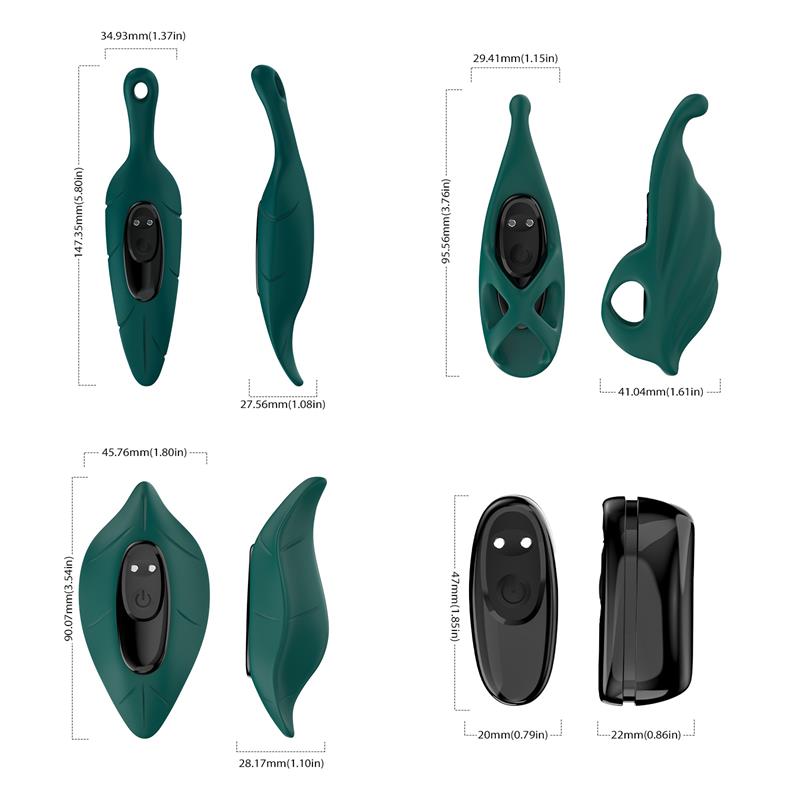 URBAN SKY - FEMALE VIBRATOR AND SLEEVES SET