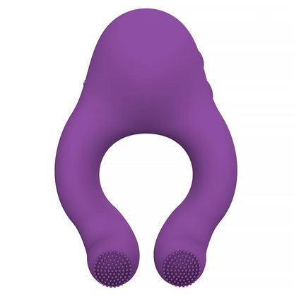 ACTION - FENDA VIBRATING RING WITH LICKING TONGUE AND REMOTE CONTROL 3 MOTORS MAGNETIC USB